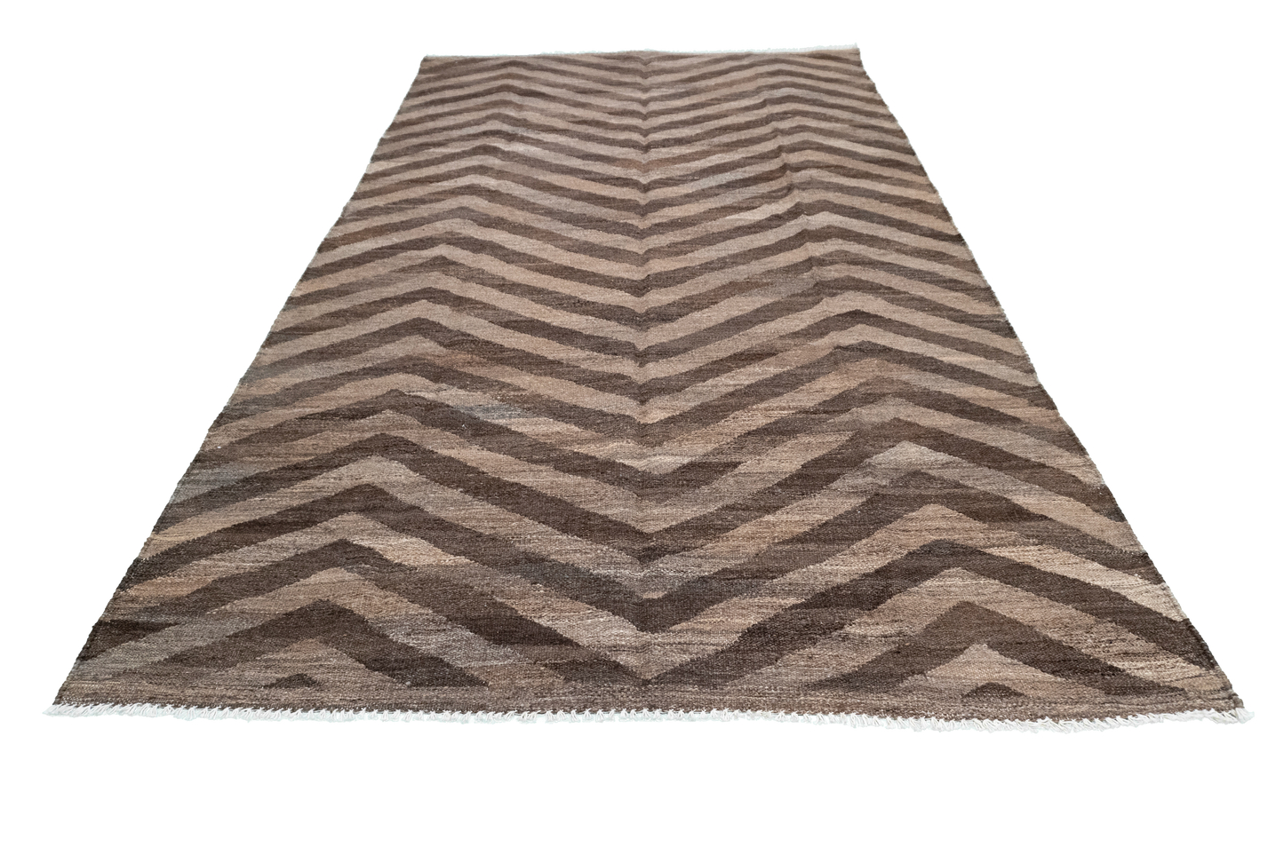 W 5.6 L 9.9 Kilim 100% Wool Hand-Woven Modern Design - 63683