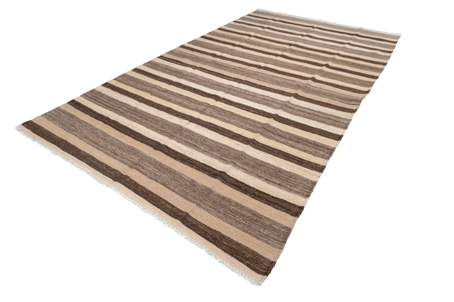 W 5.6 L 9.7 Kilim 100% Wool Hand-Woven Modern Design - 63687
