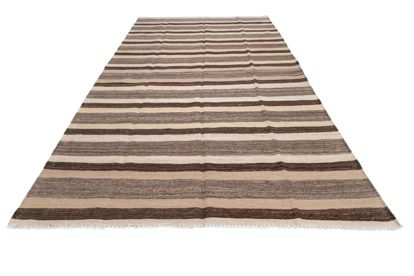 W 5.6 L 9.7 Kilim 100% Wool Hand-Woven Modern Design - 63687