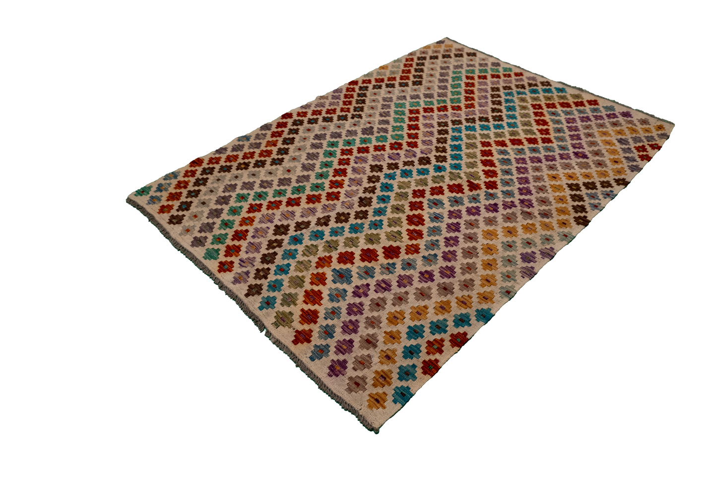 4x6 - Kilim Fine/Wool All Over Rectangle - Hand Knotted Rug