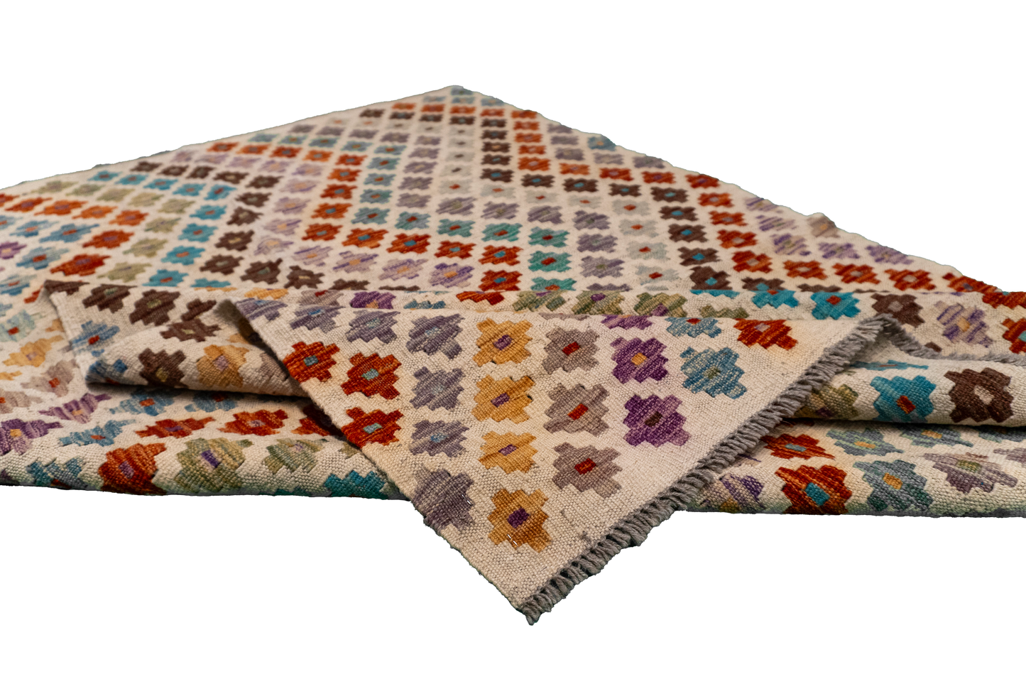 4x6 - Kilim Fine/Wool All Over Rectangle - Hand Knotted Rug