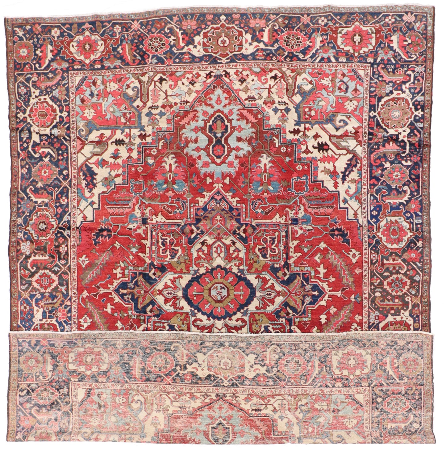 10 x 14 - Serapie Antique Fine/Wool All Over Rectangle - Hand Knotted Rug