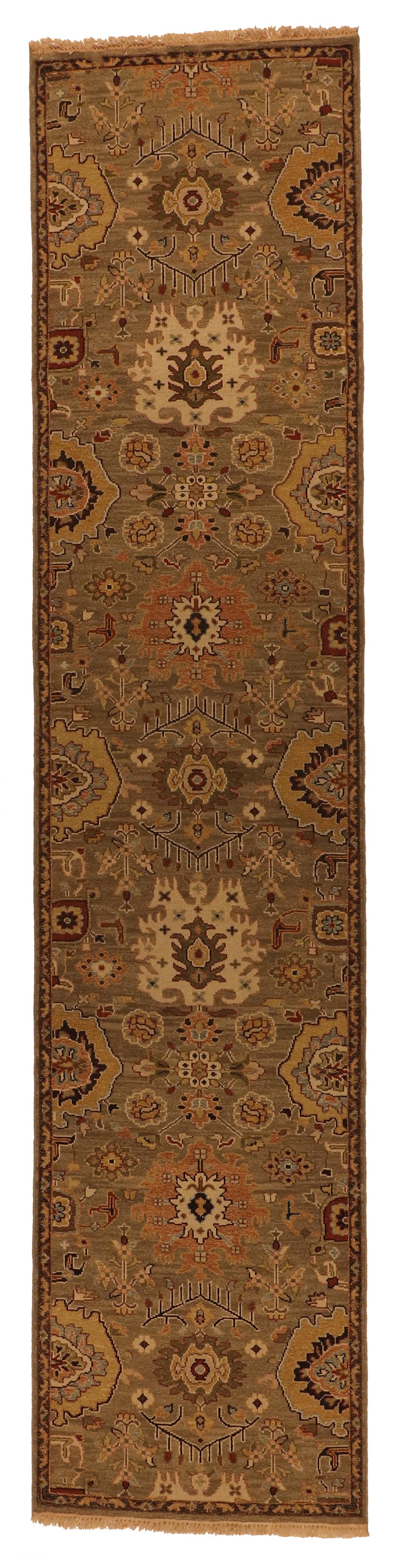 W 2.8 L 11.9 Tabriz Kilim Runner 100% Wool Hand-Woven - 63850