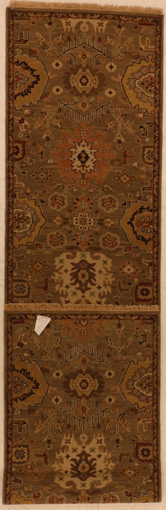 W 2.8 L 11.9 Tabriz Kilim Runner 100% Wool Hand-Woven - 63850