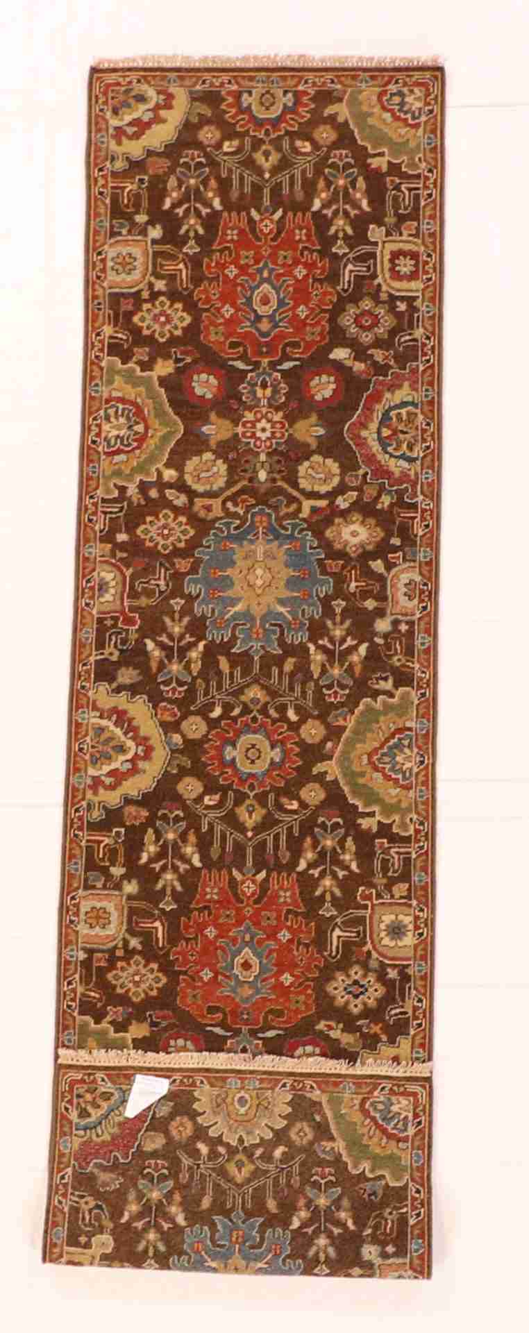 W 2.7 - L 10 - Bakhtiarie Fine/Wool Kilim Rectangle - Finest Hand-Made Quality Wool - 63856
