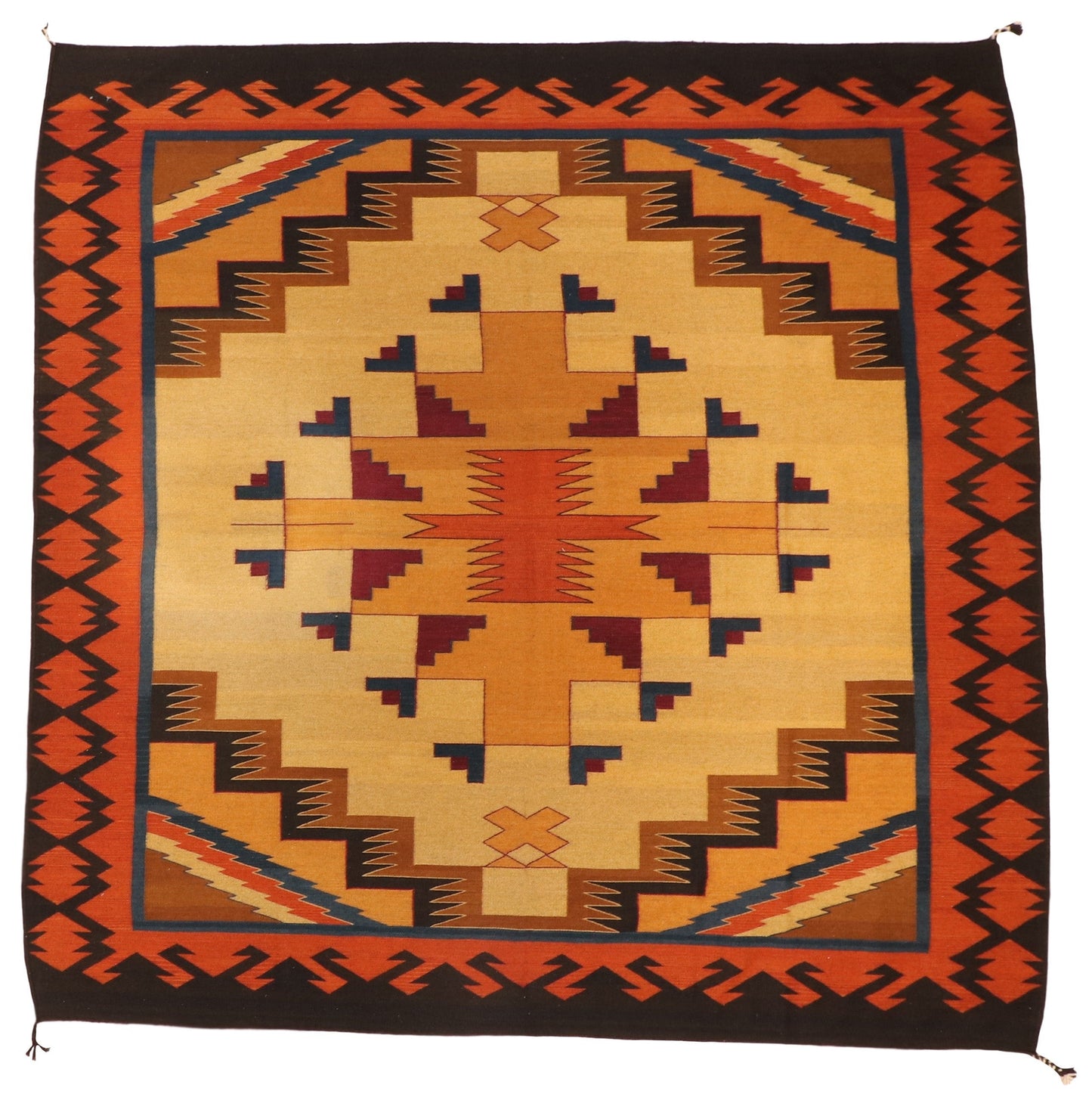 Square - Zapotec Fine/Wool Medallion Rectangle - Hand Knotted Rug