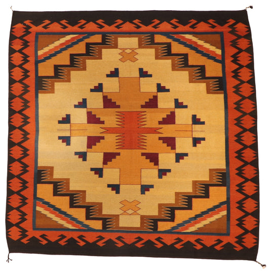 Square - Zapotec Fine/Wool Medallion Rectangle - Hand Knotted Rug