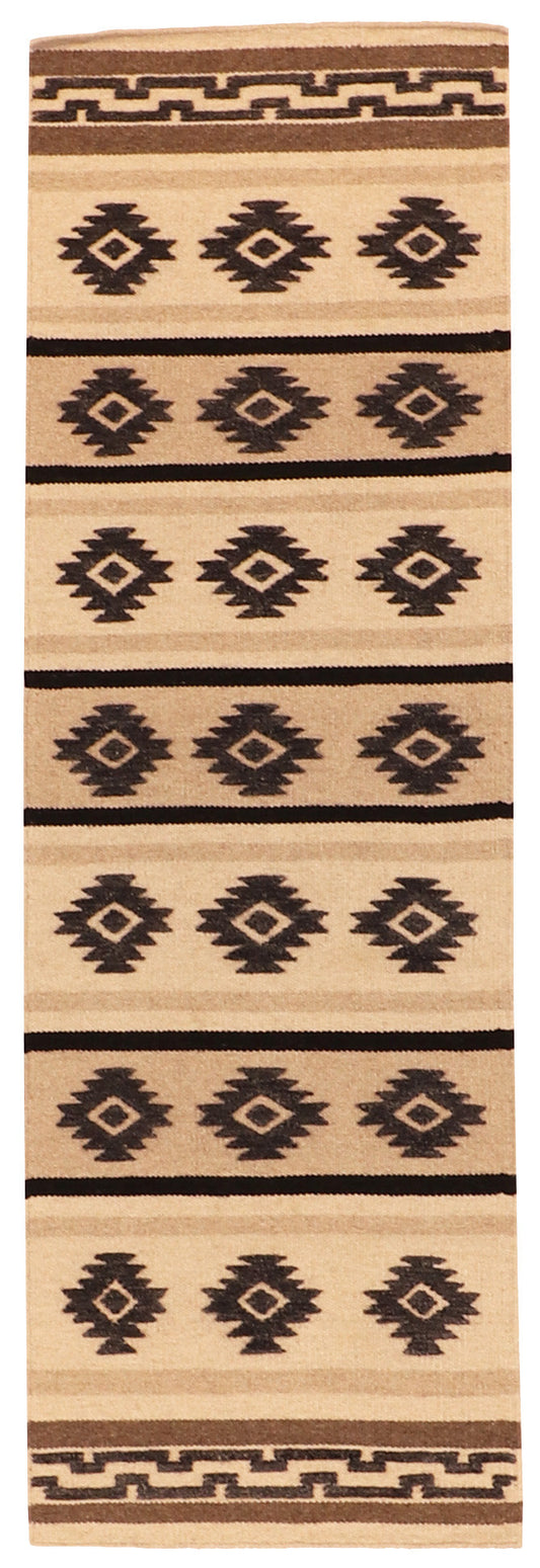 2.7x8 Runner  - Mountain Modern Fine All Over Rectangle - Hand Knotted Rug