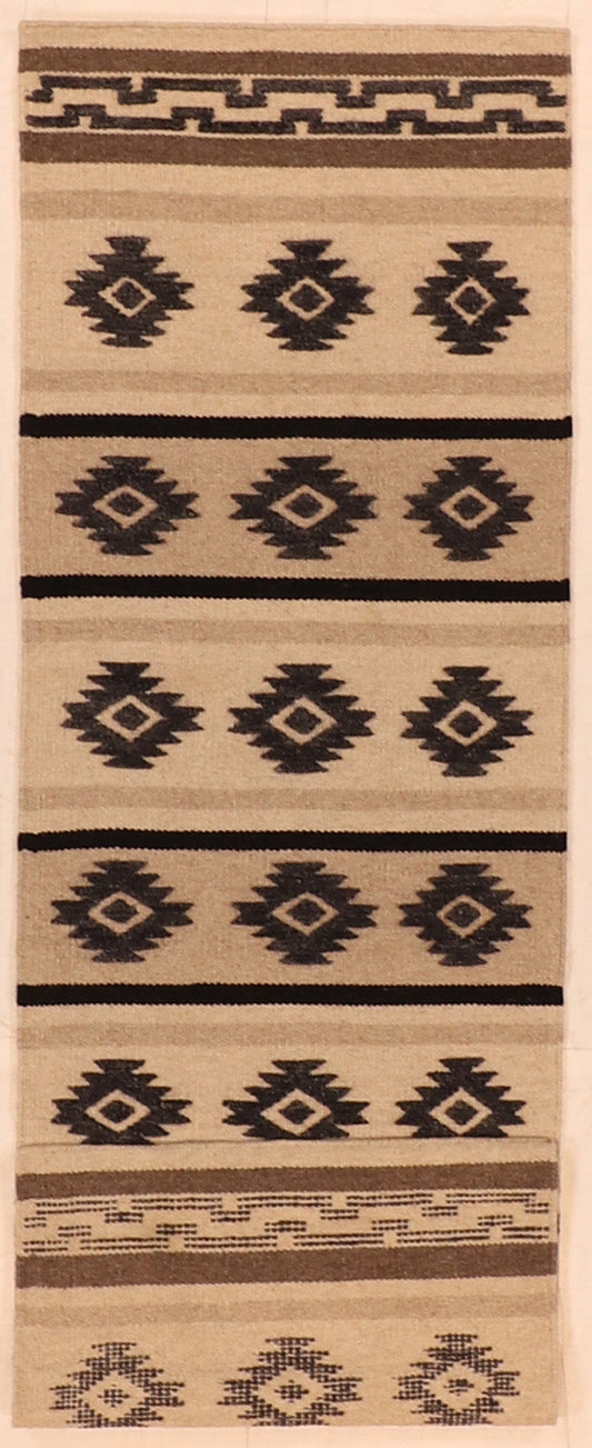 2.7x8 Runner  - Mountain Modern Fine All Over Rectangle - Hand Knotted Rug
