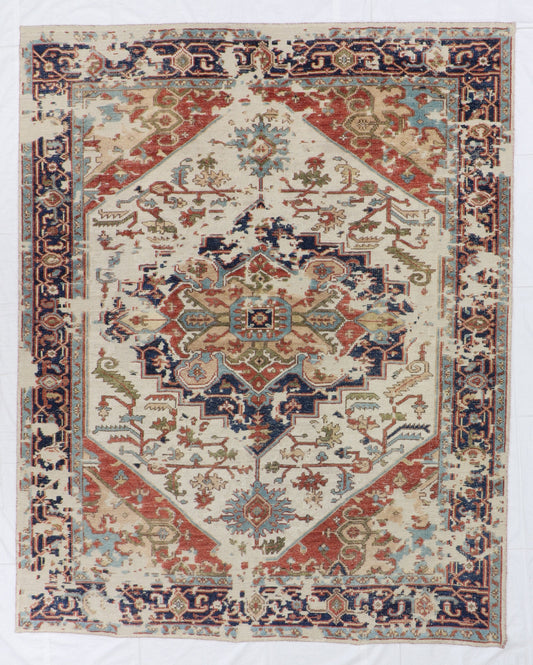 9x12 - Serapie Fine/Wool All Over Rectangle - Hand Knotted Rug