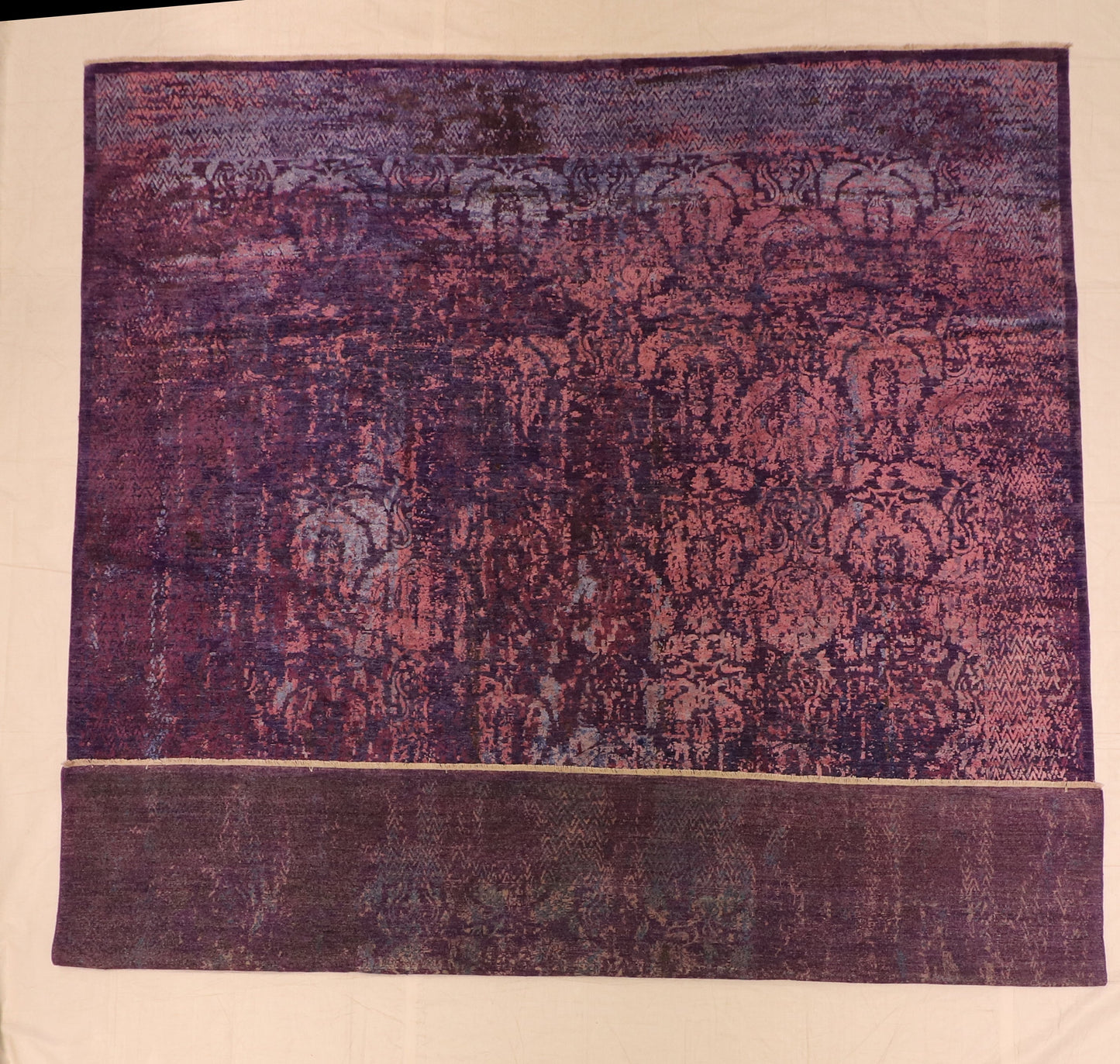 10x13 - Modern Fine/Silk All Over Rectangle - Hand Knotted Rug
