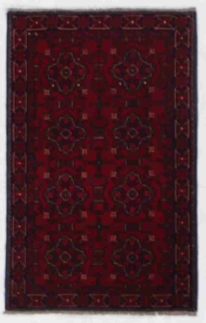 W 2.9 L 4.4 Khan Mahamadie 100% Wool Handmade All Over Design - 64256