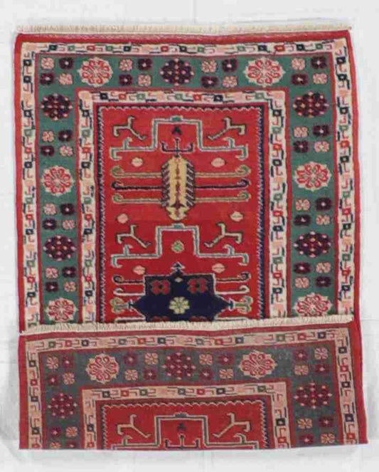 W 2.9 L 5.6 Turkish 100% Wool Handmade All Over Design - 64313