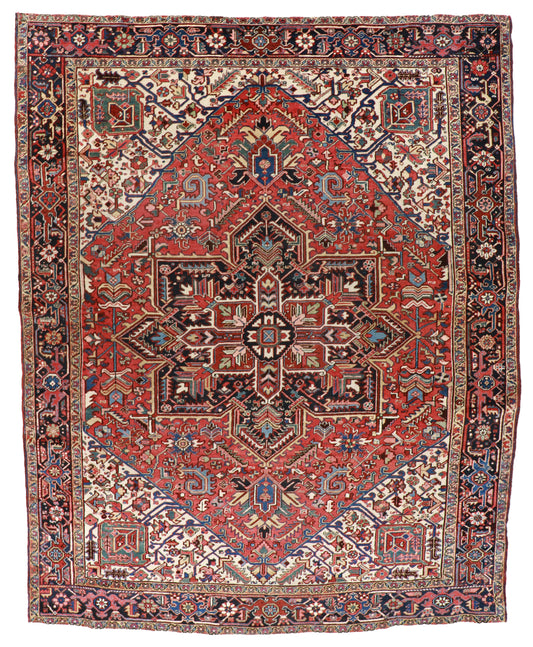 9 x 12 - Heriz Fine All Over Rectangle - Hand Knotted Rug