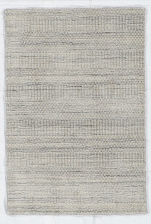 W 2 L 3 Modern Silk And Wool Blend Handmade All Over Design - 64569