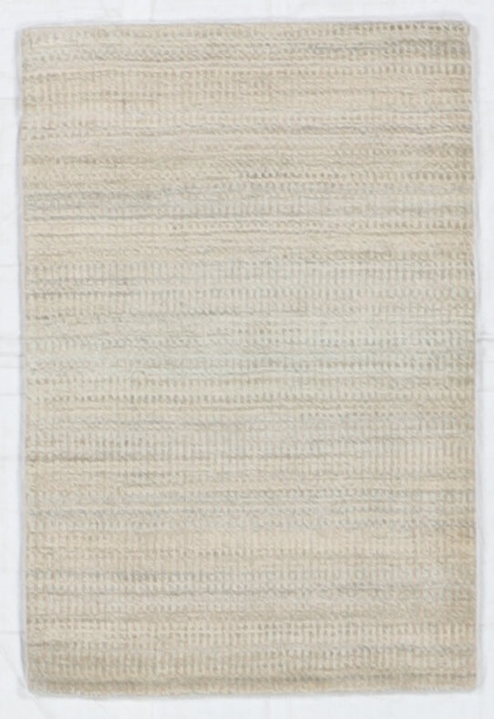 W 2 L 3 Modern Silk And Wool Blend Handmade All Over Design - 64613