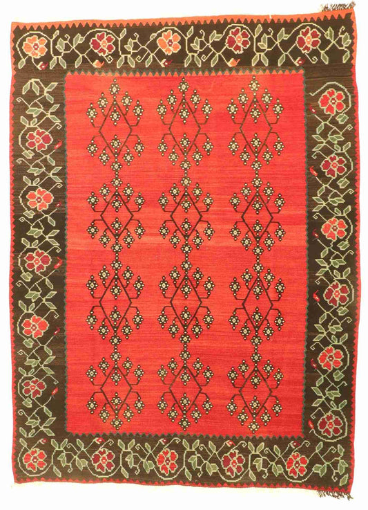 W 7.6 L 9.10 Besarabian 100% Wool Handmade All Over Design - 64708