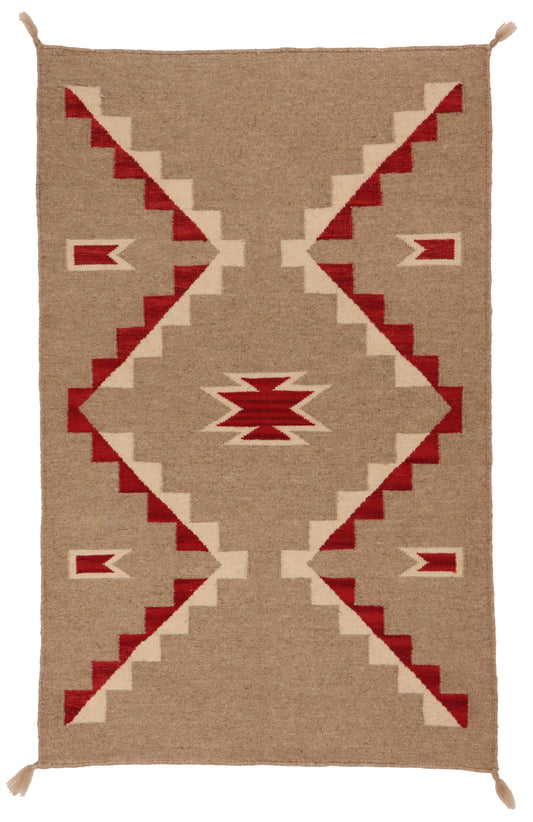 3x5 - Navajo Fine Wool All Over Rectangle - Hand Knotted Rug
