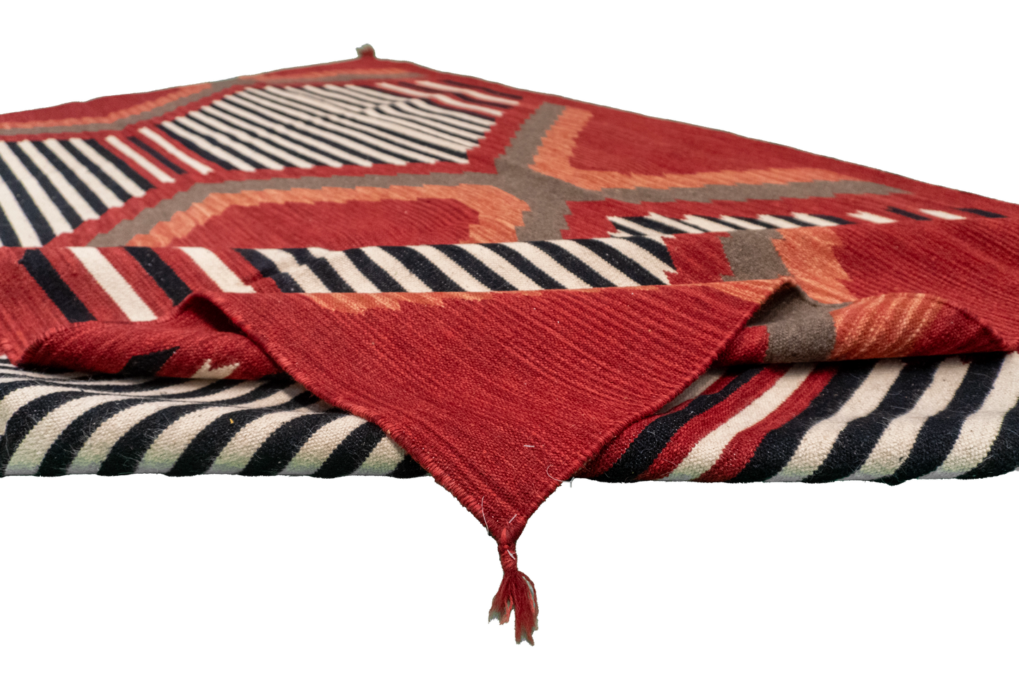 W 6 L 9.3 Navajo 100% Wool Hand-Woven All-Over Design - 64833