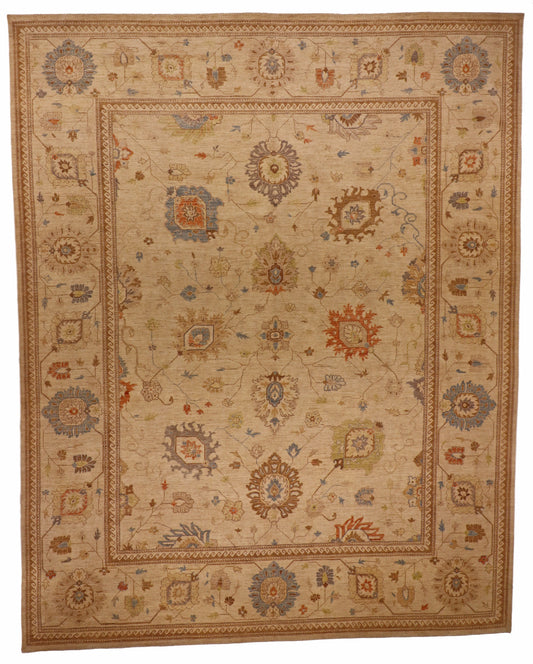 12 x 15  - Oushak Fine All Over Rectangle - Hand Knotted Rug