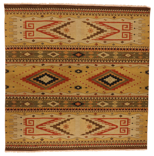 10x10 - Heriz Fine All Over Square - Hand Knotted Rug