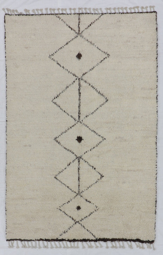 9 x 12- Moroccan Fine/Wool Rectangle - Hand Woven Rug