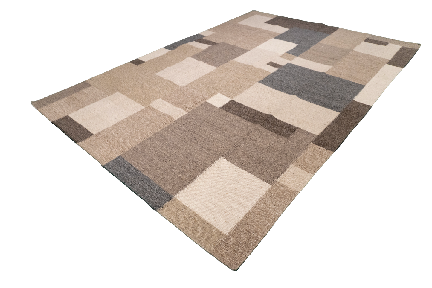 W 6 L 9 Kilim 100% Wool Hand-Woven All-Over Design - 65520