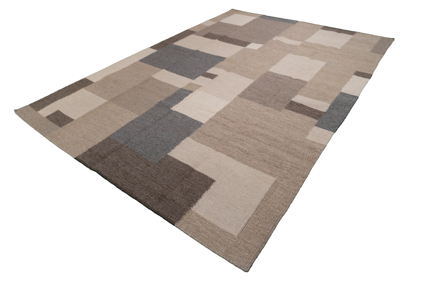 W 6 L 9 Kilim 100% Wool Hand-Woven All-Over Design - 65520