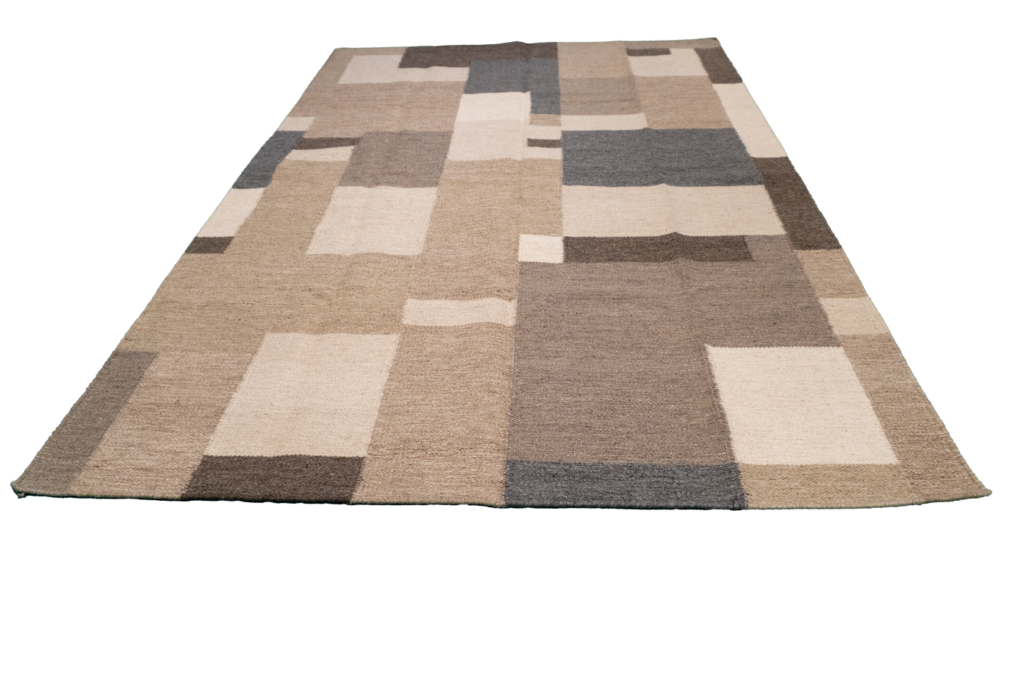 W 6 L 9 Kilim 100% Wool Hand-Woven All-Over Design - 65520