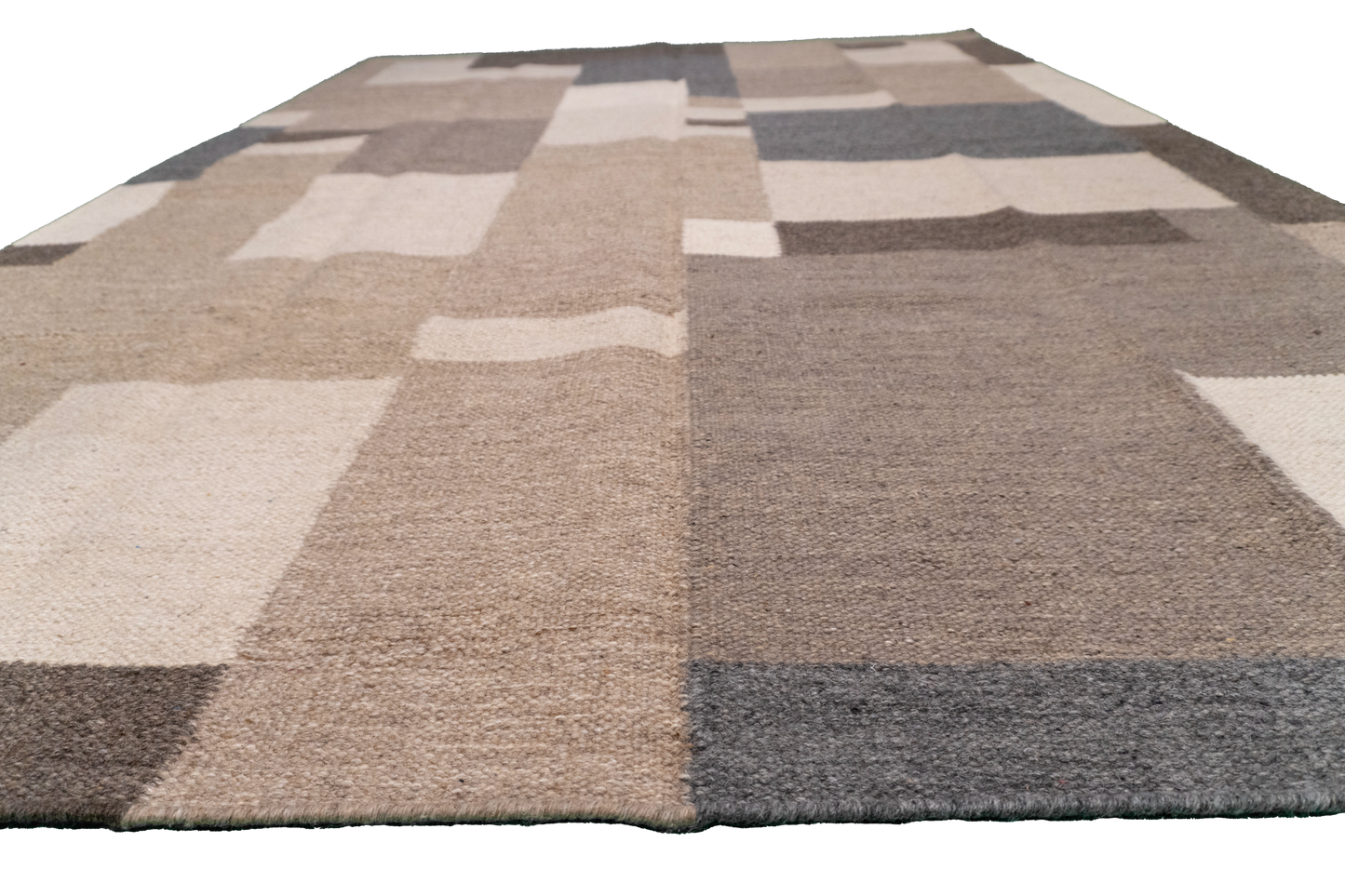 W 6 L 9 Kilim 100% Wool Hand-Woven All-Over Design - 65520