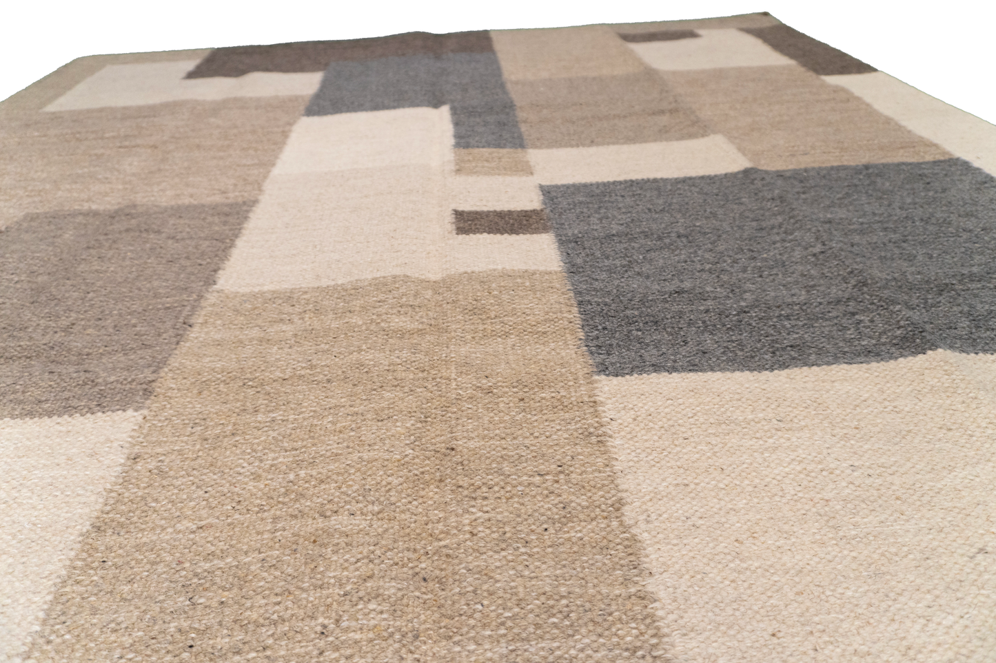 W 6 L 9 Kilim 100% Wool Hand-Woven All-Over Design - 65520