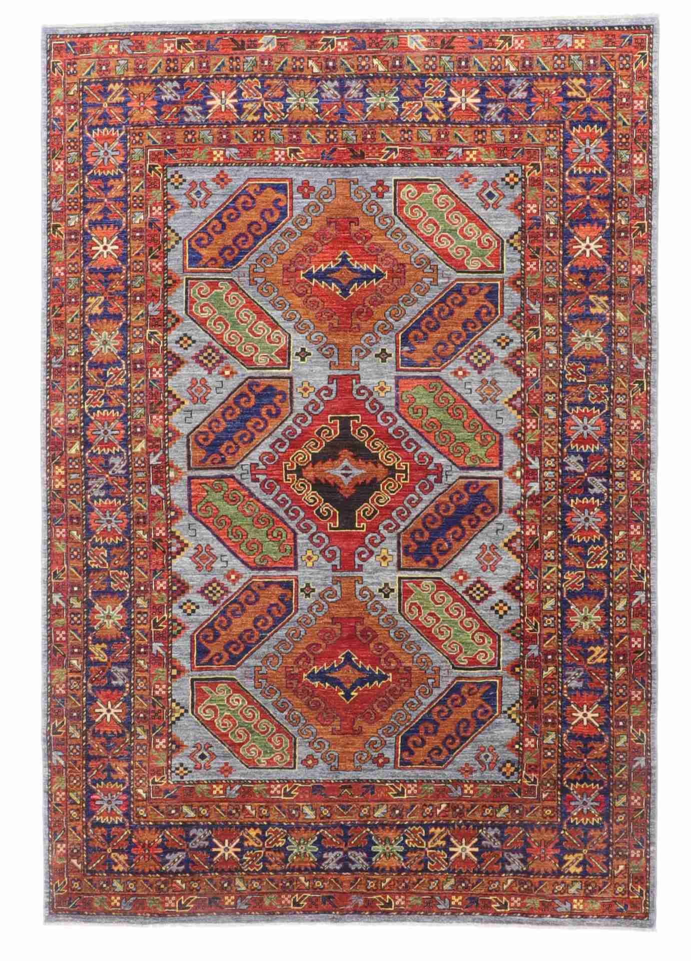 W 6.6 L 9.5 Bijar 100% Wool Handmade All Over Design - 65594