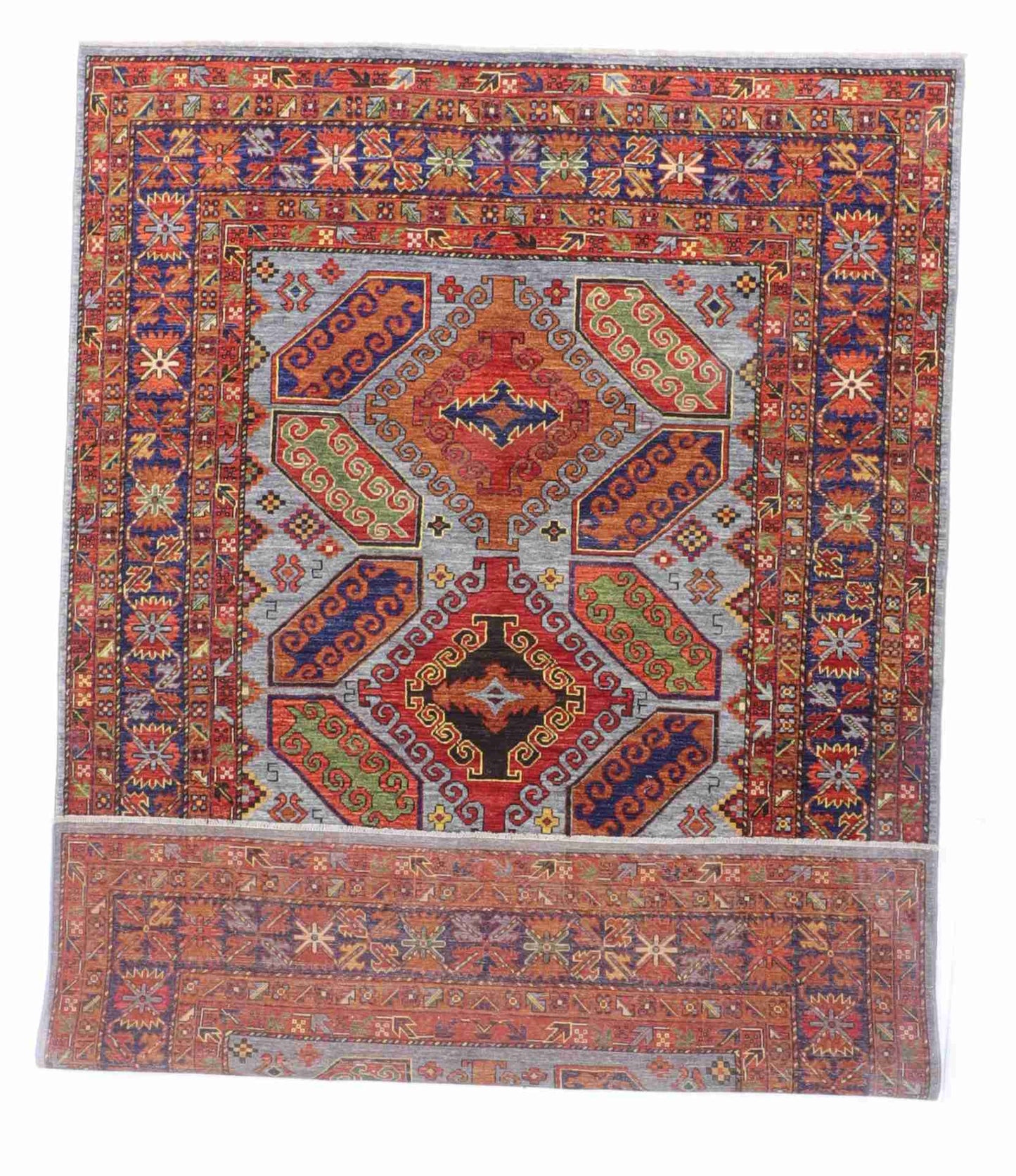 W 6.6 L 9.5 Bijar 100% Wool Handmade All Over Design - 65594