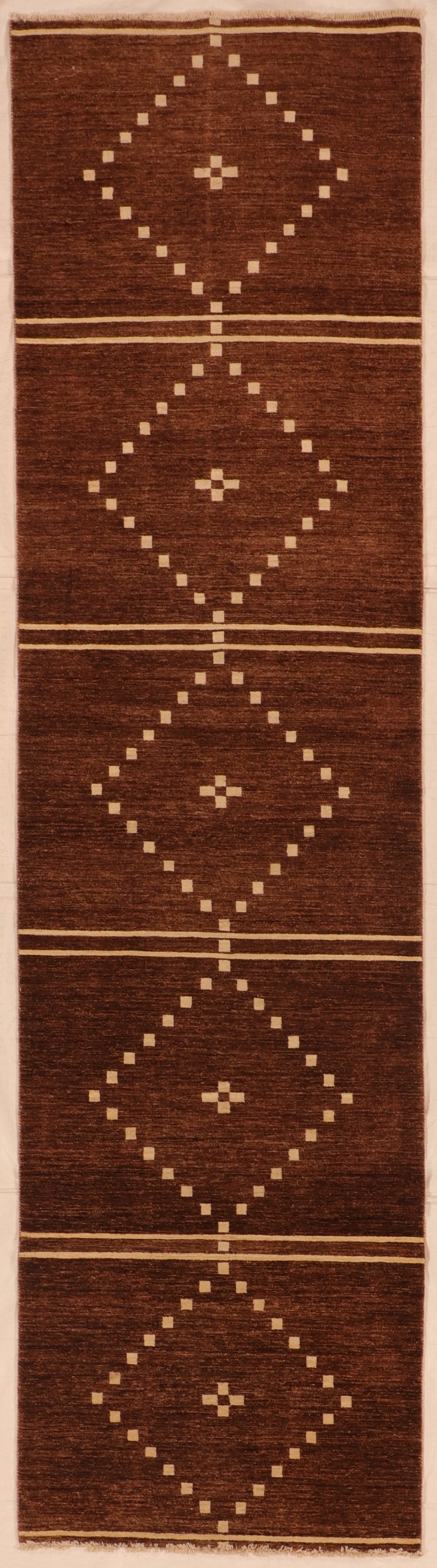 Wide Runner 3.3 x 12.3 - Mountain Modern Fine All Over Rectangle - Hand Knotted Rug