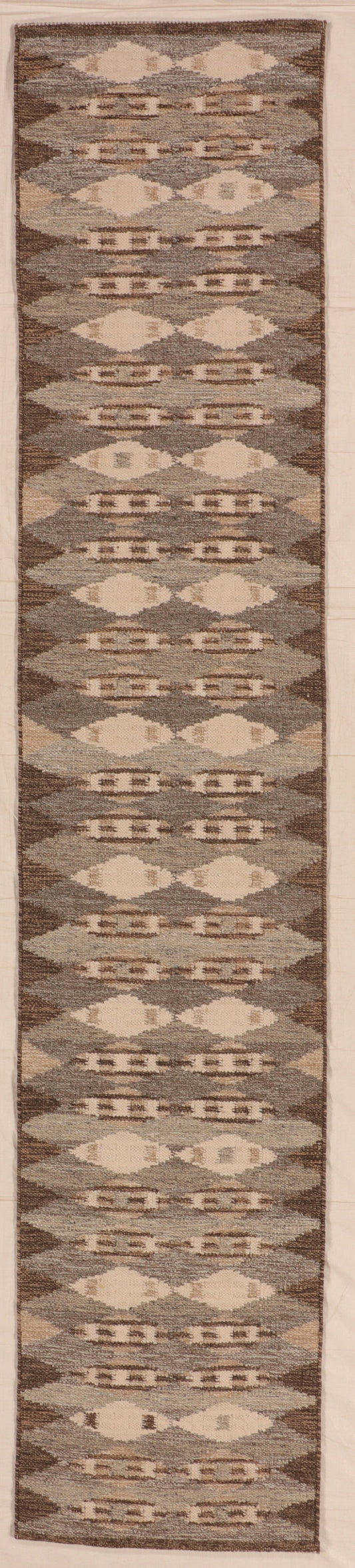 Runner - Scandinavian Fine All Over Rectangle - Hand Knotted Rug