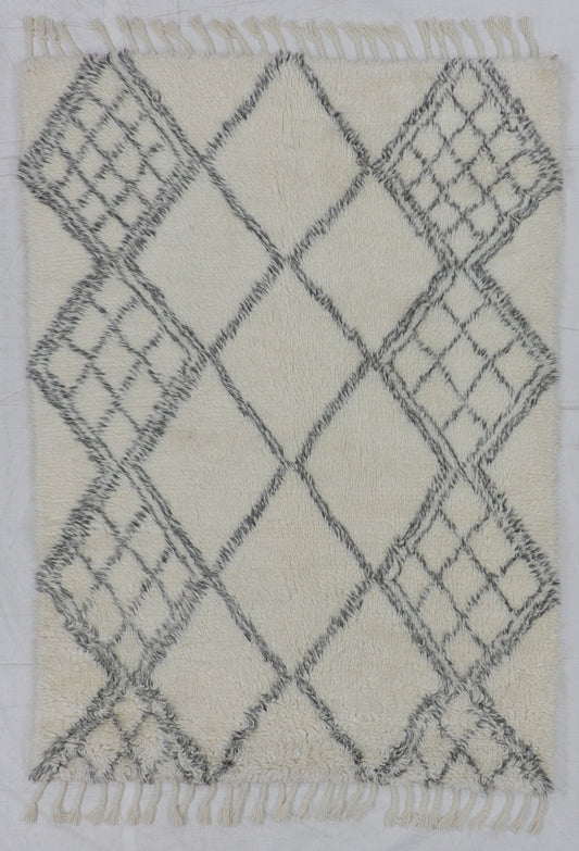 5x7 - Moroccan Fine/Wool All Over Rectangle - Hand Knotted Rug
