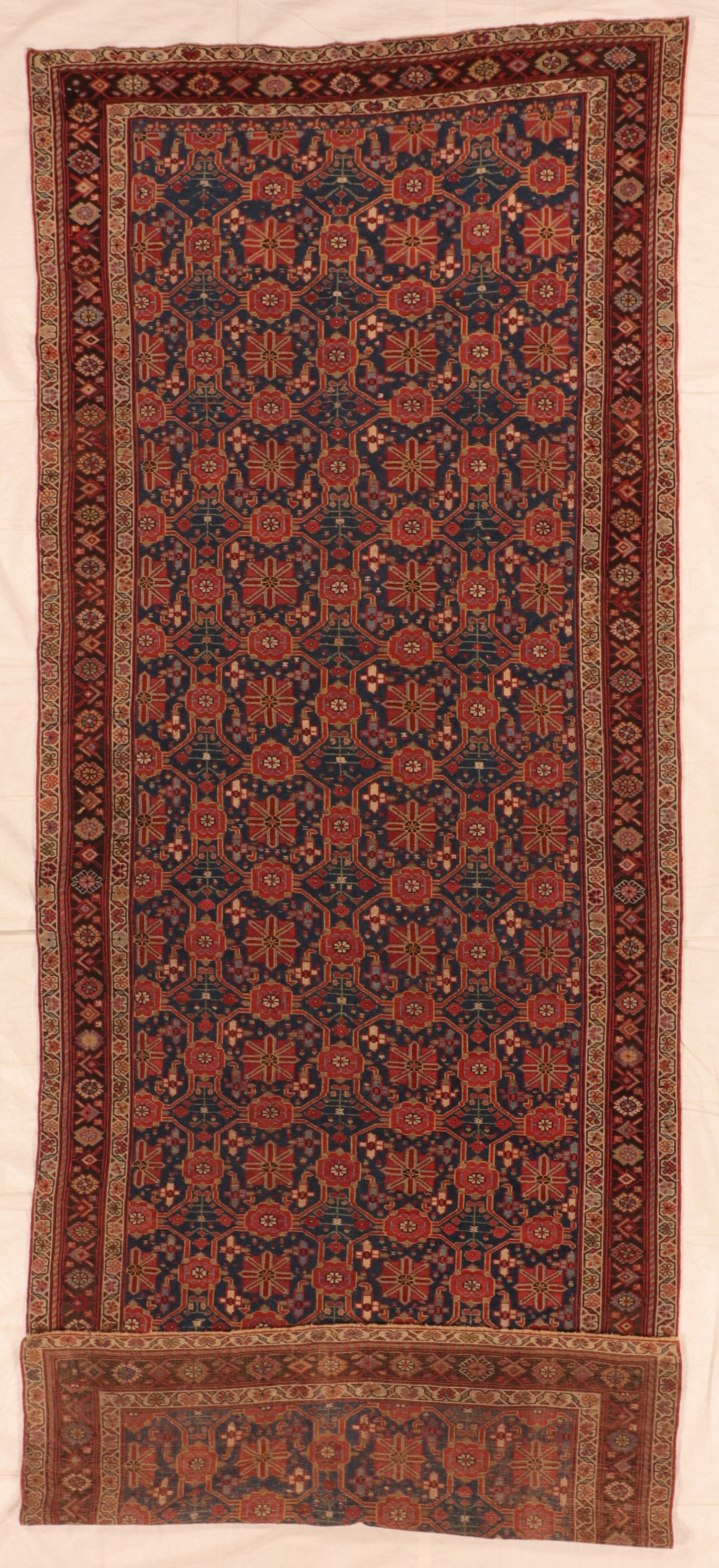 6 x 14 - Bijar Antique/Wool All Over Rectangle - Hand Knotted Rug