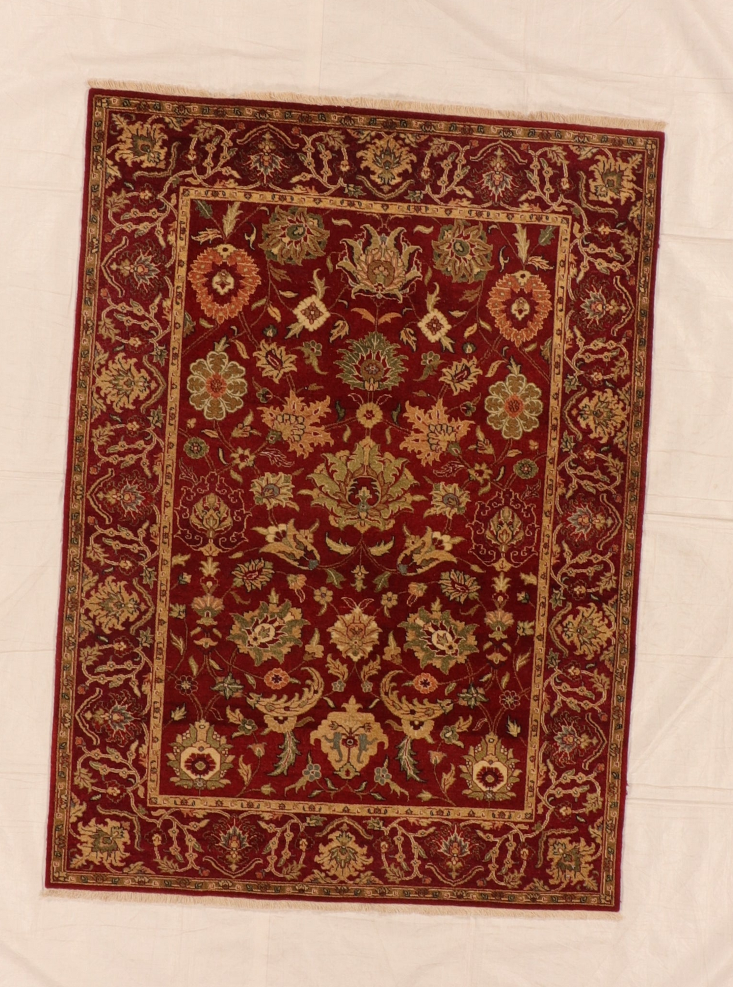 W 5 L 6.10 Kashan 100% Wool Handmade All Over Design - 66164