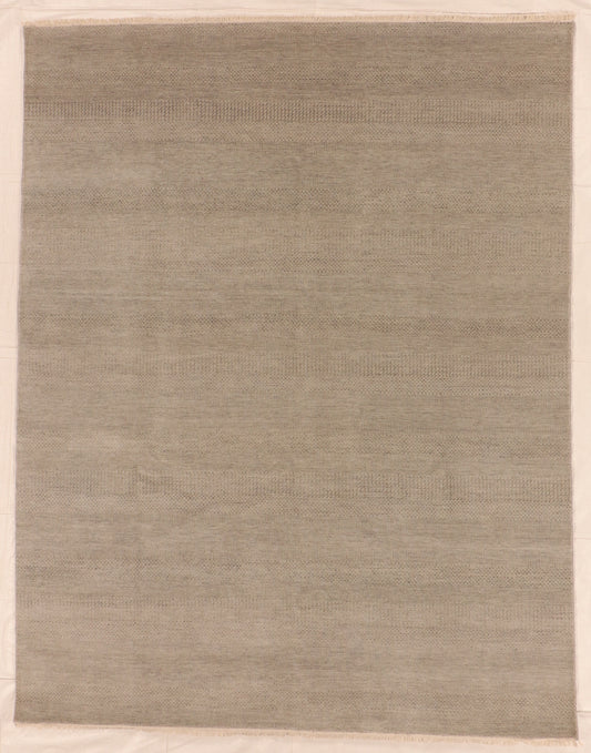 W 8 L 10 Modern Wool And Silk Blend Handmade All Over Design - 66235