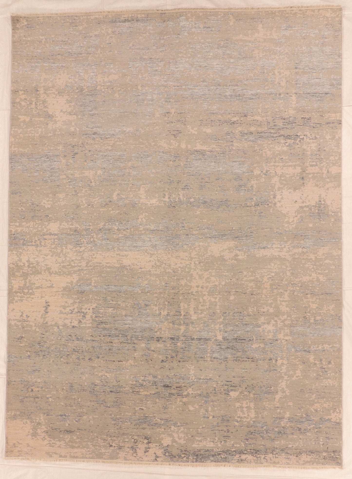 W 9 L 12 Modern Wool And Silk Blend Hand-Woven All Over Design - 66240