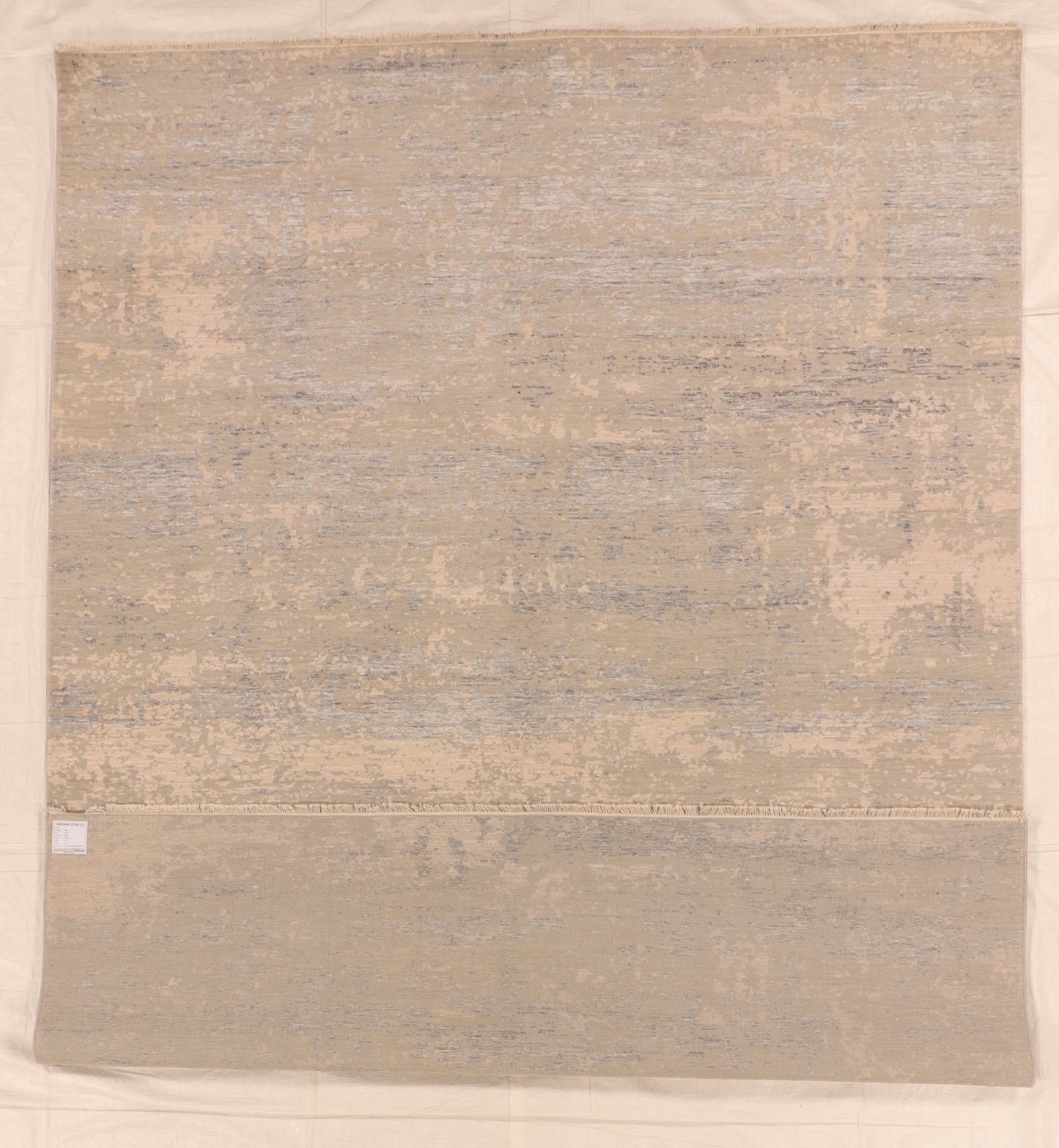 W 9 L 12 Modern Wool And Silk Blend Hand-Woven All Over Design - 66240
