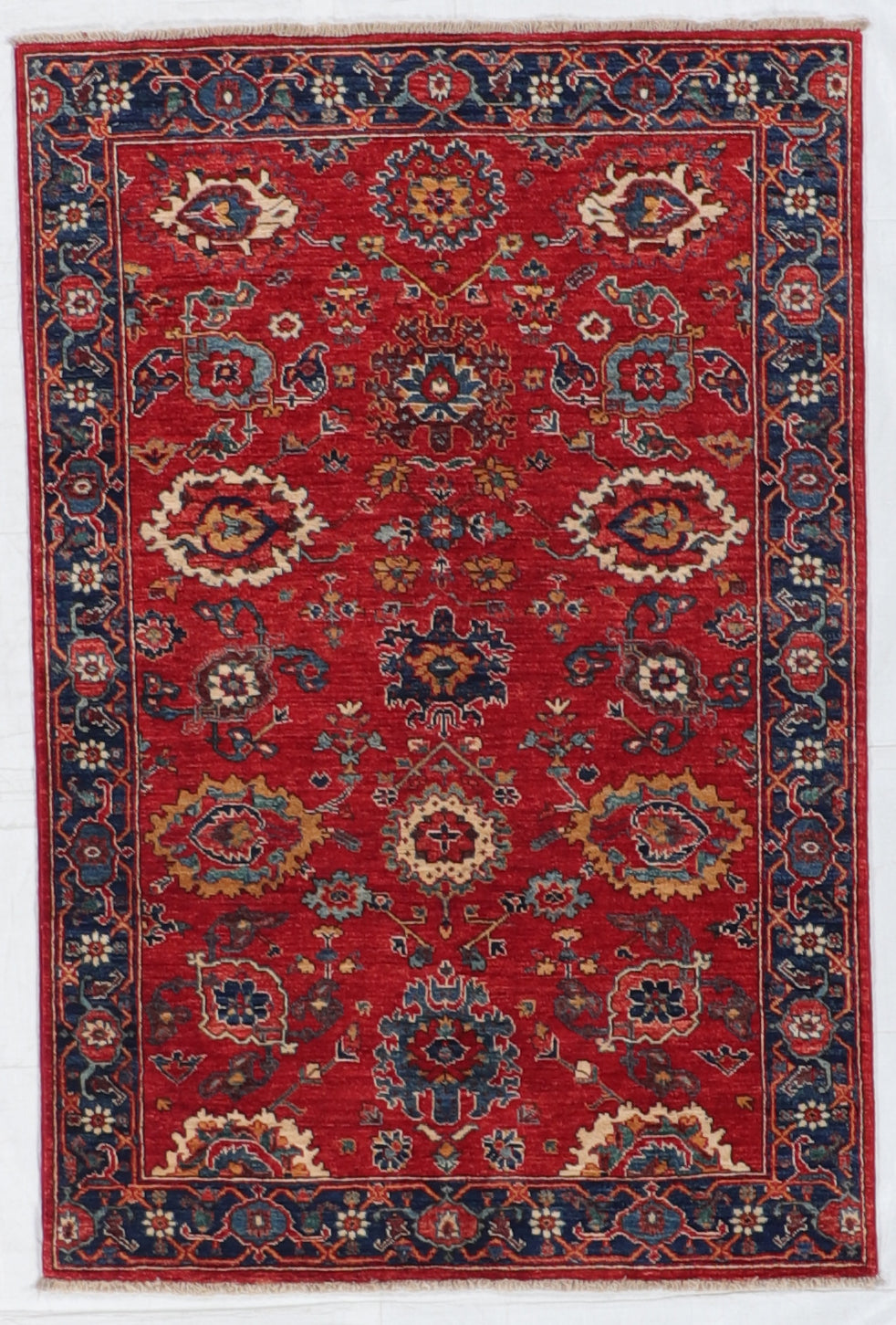 W 3.10 L 5.10 Mahal 100% Wool Handmade All Over Design - 66263