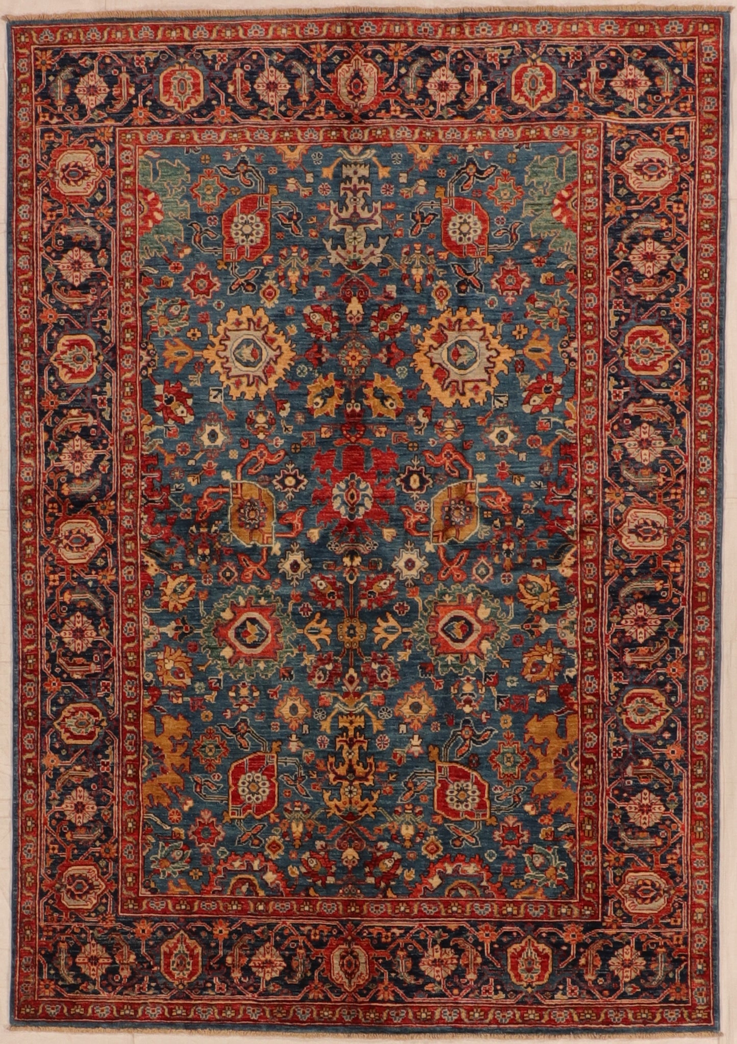 W 6 L 8.6 Tabriz 100% Wool Handmade All Over Design - 66271
