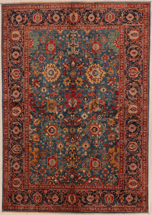W 6 L 8.6 Tabriz 100% Wool Handmade All Over Design - 66271
