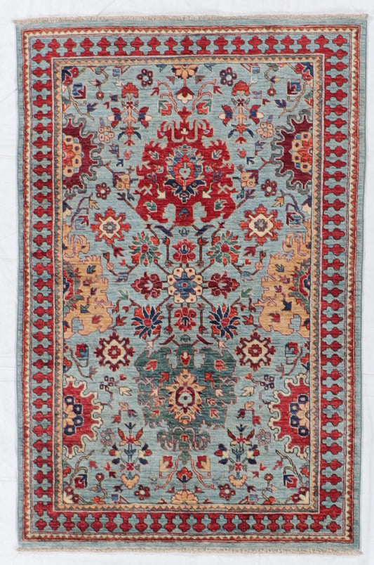W 3.10 L 6 Ziegler 100% Wool Hand-Woven All Over Design - 66278