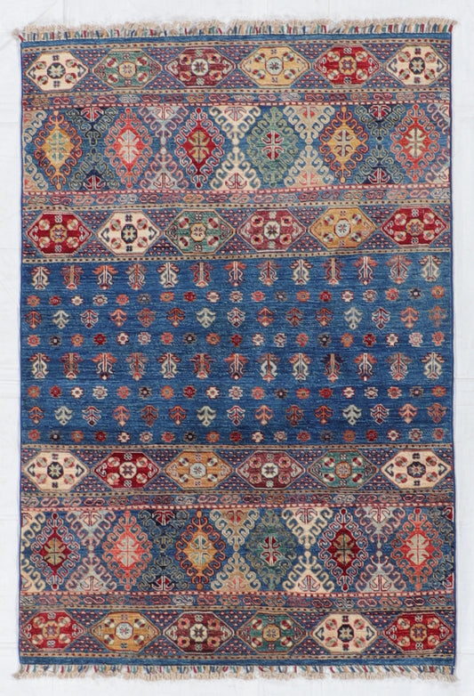 W 4 L 5.9 Lori 100% Wool Hand-Woven All Over Design - 66279