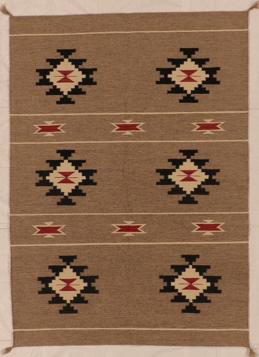 5x7 - Kilim Fine/Wool All Over Rectangle - Hand Knotted Rug