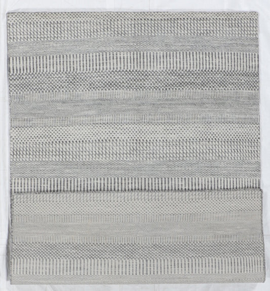W 4 L 6 Modern 100% Wool Handmade All Over Design - 66359