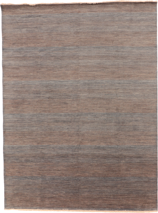 W 8.11 L 11.10 Modern 100% Wool Hand-Woven All Over Design - 66367