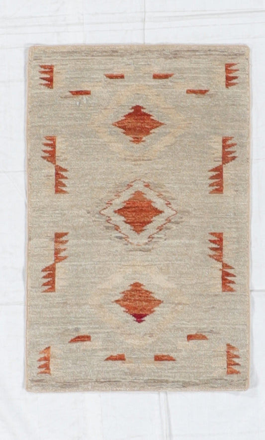 W 2 L 3.1 Mountain Modern 100% Wool Handmade All Over Design - 66395